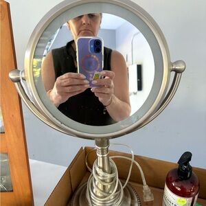 Elegant Silver Vanity Mirror